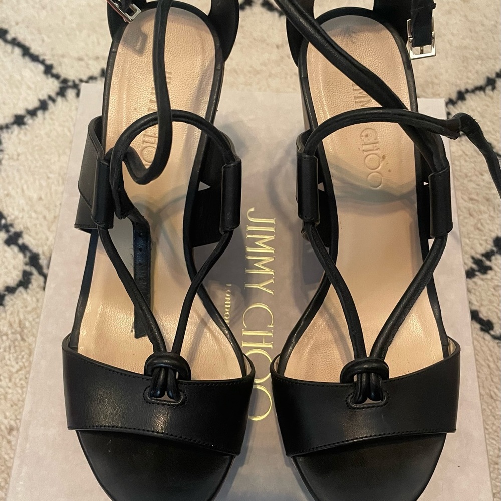 Jimmy Choo Nelson 100| 38 size 8 Black